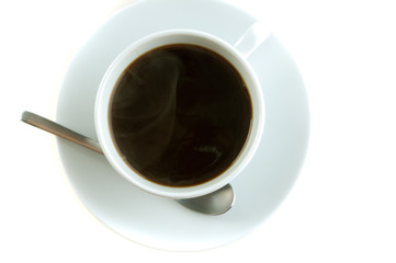 Coffee cup and grain.