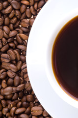 Coffee cup and grain.