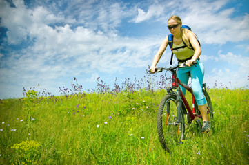 girl biking