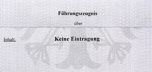 Führungszeugnis