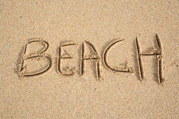 Writing in the sand © Gilly Smith