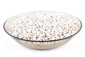 Lentils isolated on white background