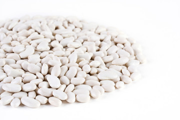 Lentils isolated on white background