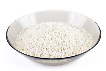 Rice isolated on white background