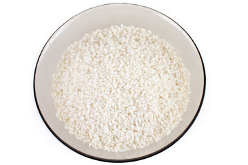 Rice isolated on white background