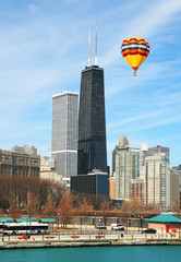 The John Hancock Center in the City of Chicago USA