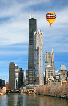 The Sears Tower in the City of Chicago USA