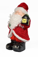 santa Claus with a new-year lantern