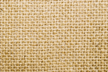 close up view of sackcloth material great as a background
