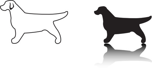 retriever silhouette