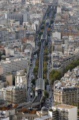 a metro line in paris, france
