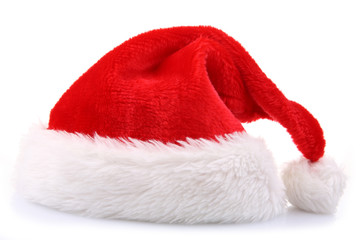 Obraz na płótnie Canvas Christmas time - Santa's hat isoalted on white