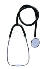 Close-up of stethoscope isolated (with clipping path)