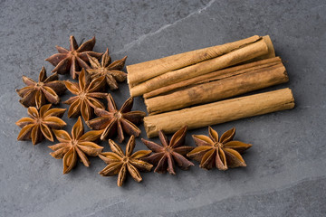 Star Anise and Cinnamon sticks