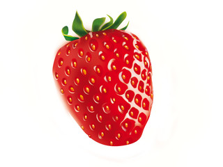 Fragolina fotoritoccata cartoon