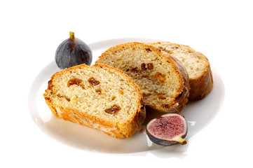 Slices of fig bread
