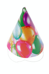 party hats, photo on the white background