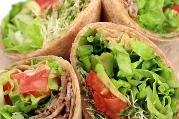 Delicious  organic sandwich wraps