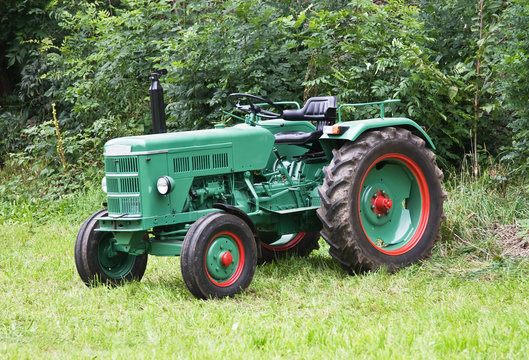 Tractor at the edge of the field