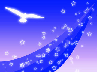 Uccello nel cielo © Guilu