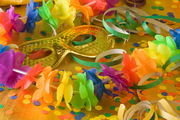 Obraz premium new year party with mask