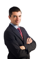 Portrait of young confident businessman