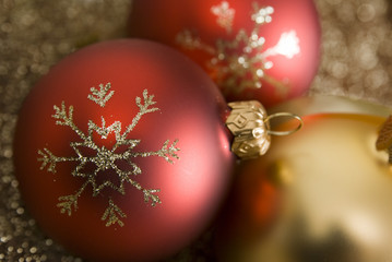 Christmas balls. Shallow depth of field, aRGB.