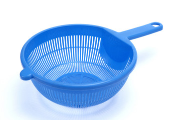 blue colander