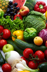 Group of different fruit and vegetables - 10517205