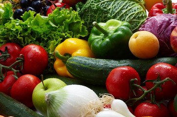 Group of different fruit and vegetables - 10517415