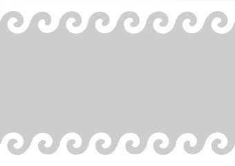 white abstract waves, ornament