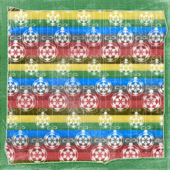 Abstract New Year's background with spheres