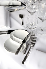 white table for luxury party