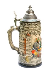 ceramic beer stein