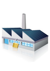 Usine s&eacute;curis&eacute;e (reflet)