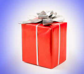 Photo of holiday gift in red box
