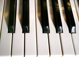 Naklejka premium Keys of fortepiano