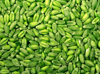 Wheat grains - natural texture (macro shot)