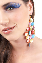 Portrait of a beautiful young brunette woman