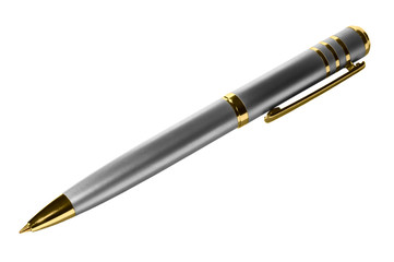 Naklejka premium Gold pen