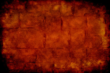Naklejka premium Brick grunge background.