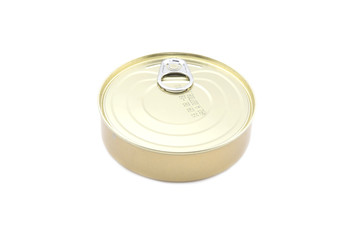 object on white - Tin with canned food
