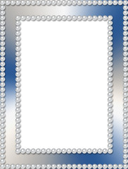 Rectangular paerl frame