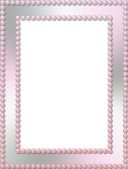 Rectangular paerl frame