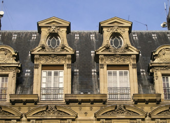 Classical Paris windows style