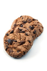 sweet cookies isolated on a white background