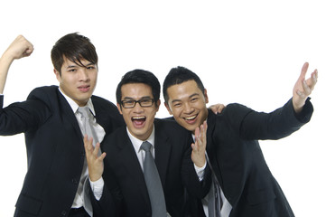 Asain young business team