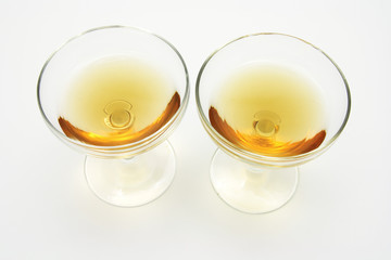 Wine Glasses on Seamless Background