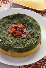 Polenta agli spinaci - Antipasto - Ricetta Emilia Romagna