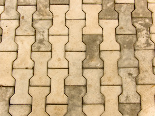 Tile from concrete the facing